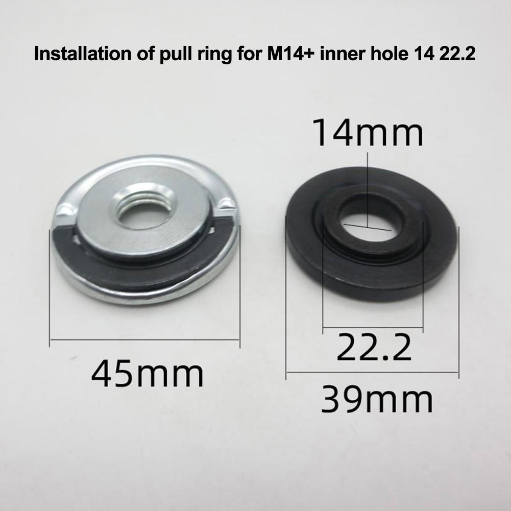 For M14 Compatible Grinder Accessory Efficient Locking Nuts and Press Plates