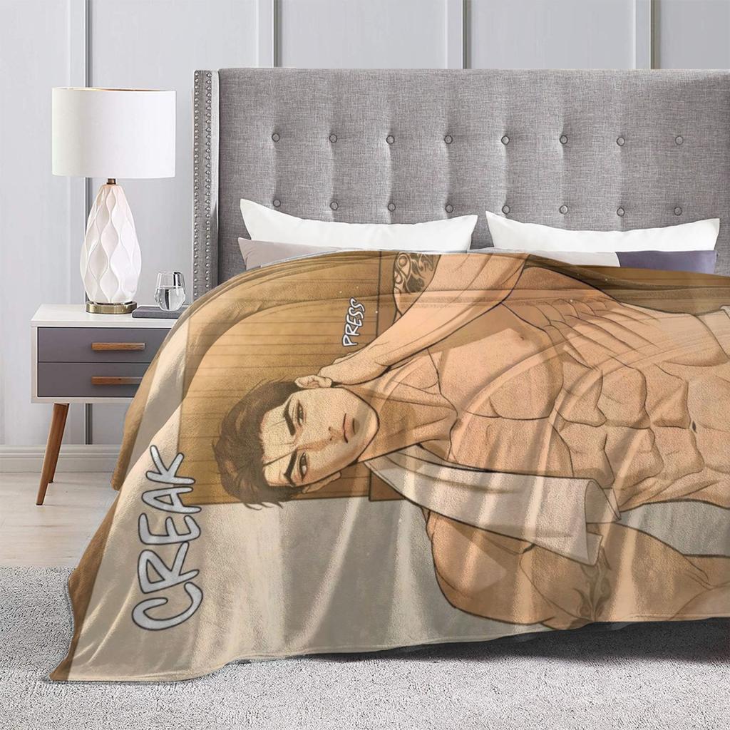 Cozy Joo Jaekyung Anime Blanket Merch Sofa Decorative Throws And Blankets Lightweight Flannel for Office