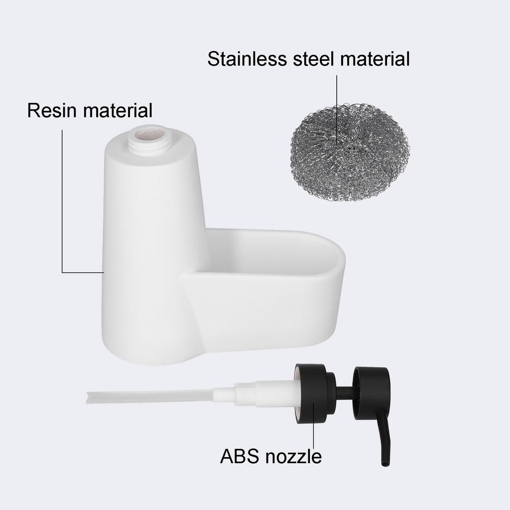 Seifenspender Spülmittel Handseife Pumpe mit Stahl für Badezimmer und Küchenspüle