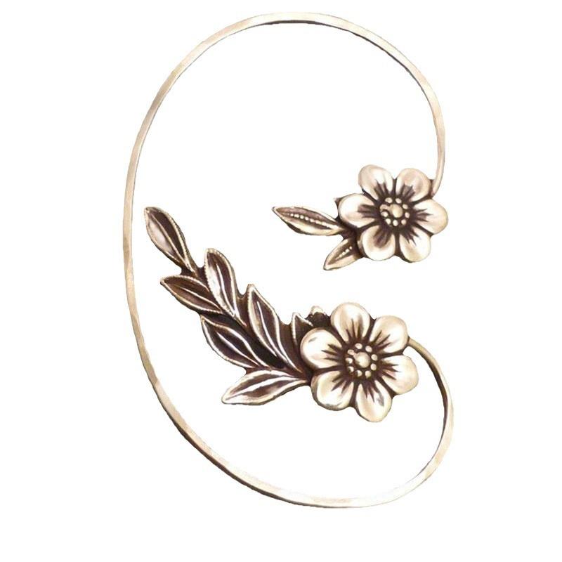 Simple Plant Flower Ear Hanging Earrings Female Personality Creative Elf Feeling Ear Bone Clip