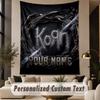 Custom Text Tapestry Korn Print Wall Tapestry Indoor Living Room Wall Decor