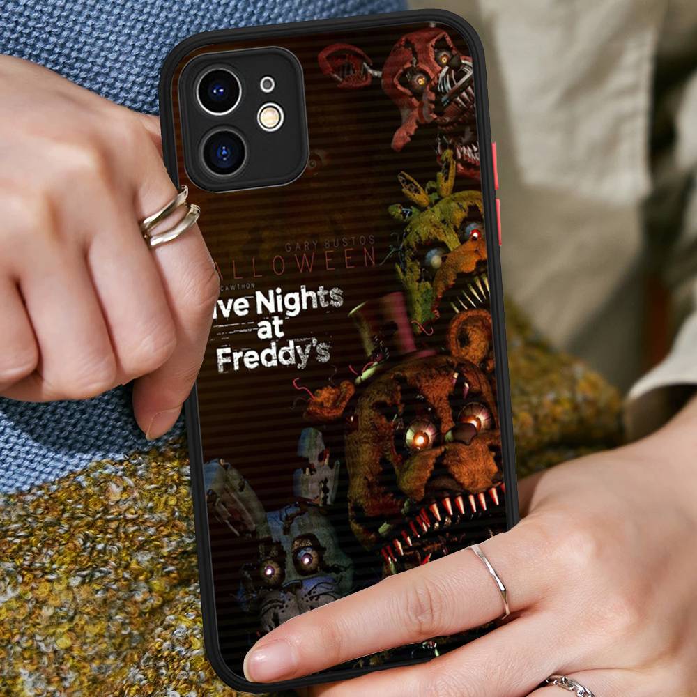 F-FNAF Five-nights-At-Freddys Phone Case For iPhone 16 15 14 11 12 13 Pro Max Plus 12 XS Max Back Cover Matte Case