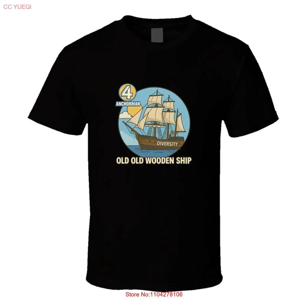 Anchorunisex Diversity Old Wooden Ship Retro Movie T Shirt Vintage Graphic Casual Stylish Slightly Soft Unisex Versatile