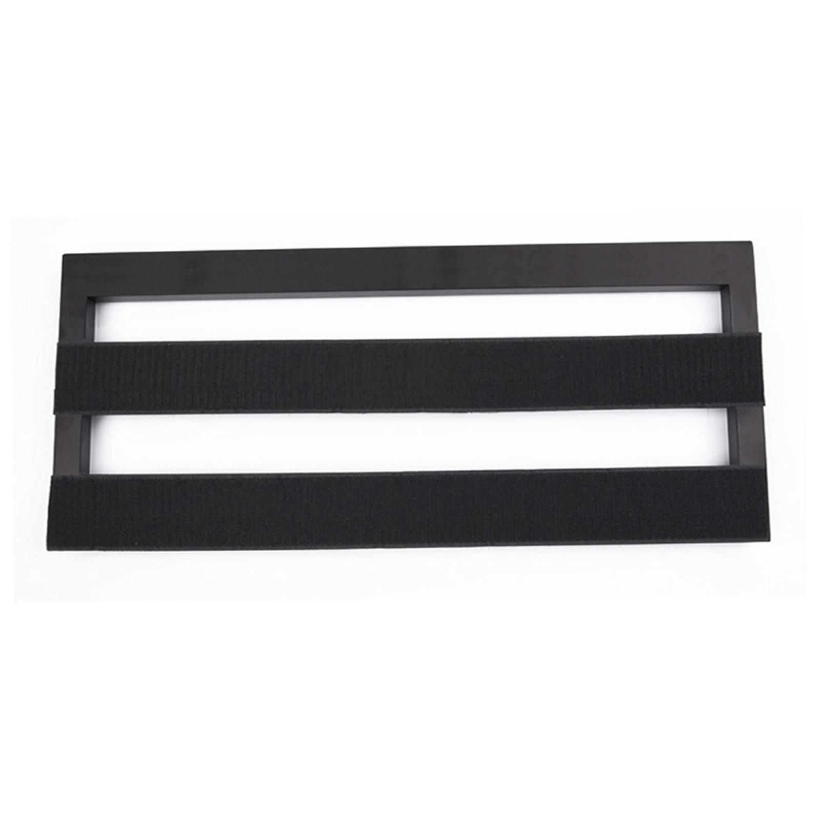 

Педальная доска для гитарных эффектов среднего размера, педалборд из алюминиевого сплава, 19,7*7,5 дюймов с сумкой для переноски чёрный