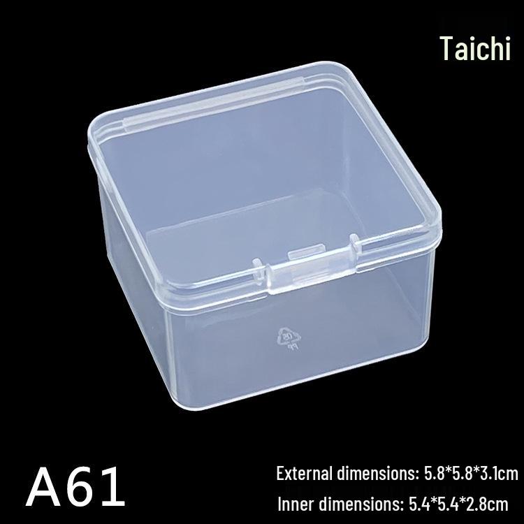 Şeffaf Dikdörtgen PP Plastik Saklama Kutusu, Parça Paketleme İçin Küçük Kare Kap