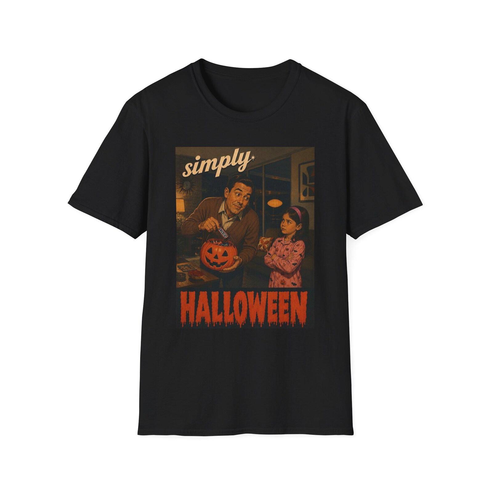 Simply Halloween T-Shirt | Retro father and son Pumpkin Design 2XL