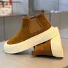2026 New Outdoor Handmade Leather Casual Men Shoes Design Sneakers Man Breathable Leather Shoes Men Ankle Boots Chelsea Boots