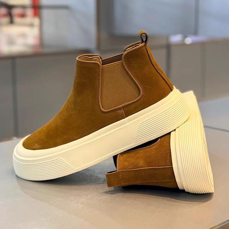Men's shoes high top thick baseplate shoes