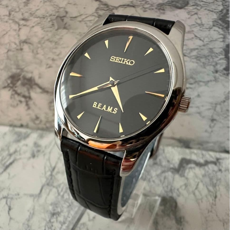 Used Rare Good Condition SEIKOBEAMS 7N01-0DE0 BlackGold