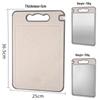 304 Stainless Steel, Dual-Sided, Anti-Mold Cutting Board with Edged Defrosting and PP Material for Household Use.