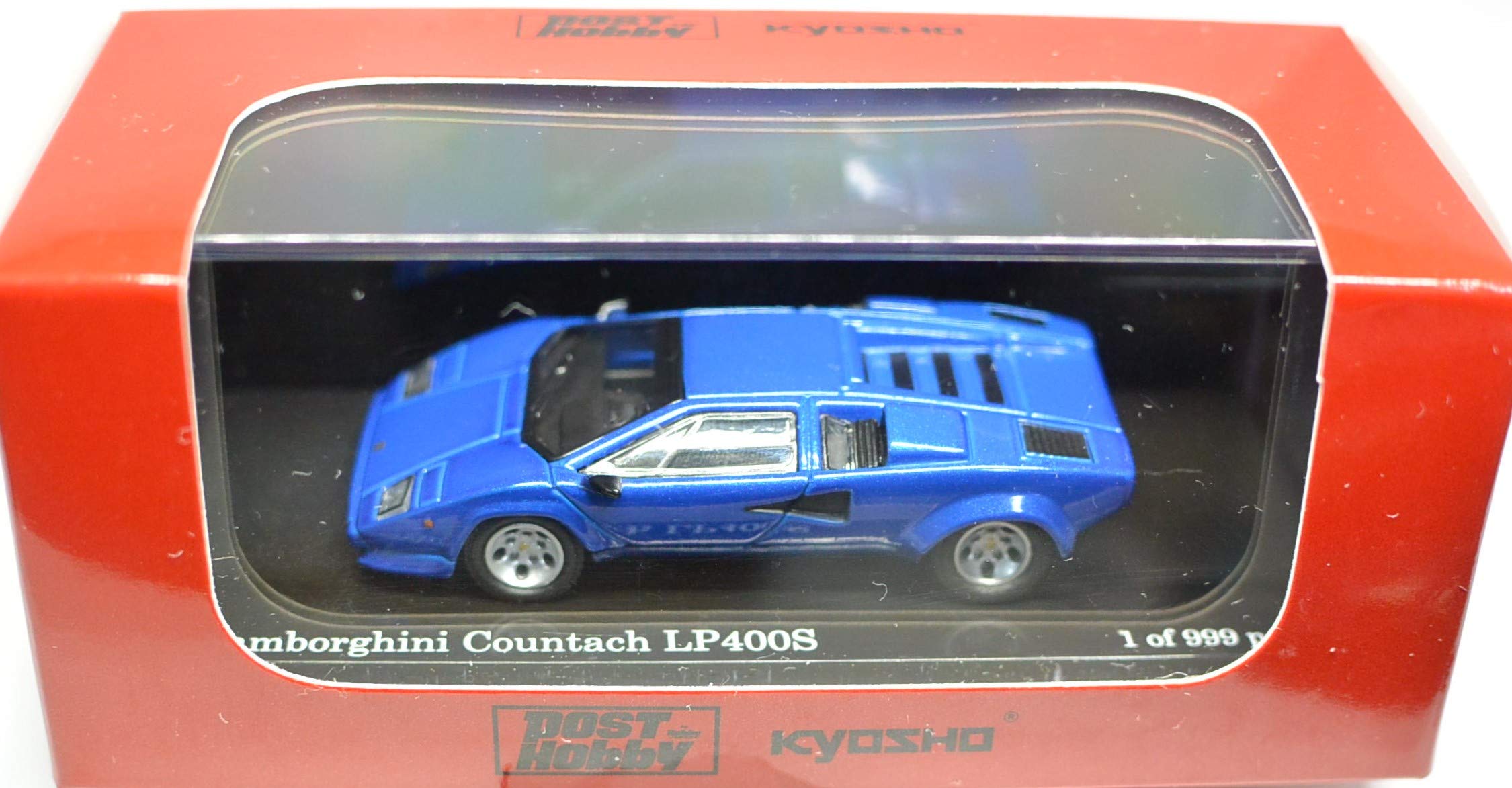 

Kyosho Hobby Japan Lamborghini Countach LP400S Синий Ограниченная серия из 999 штук масштаб и Металлик, штук, PS0100B, 1/64