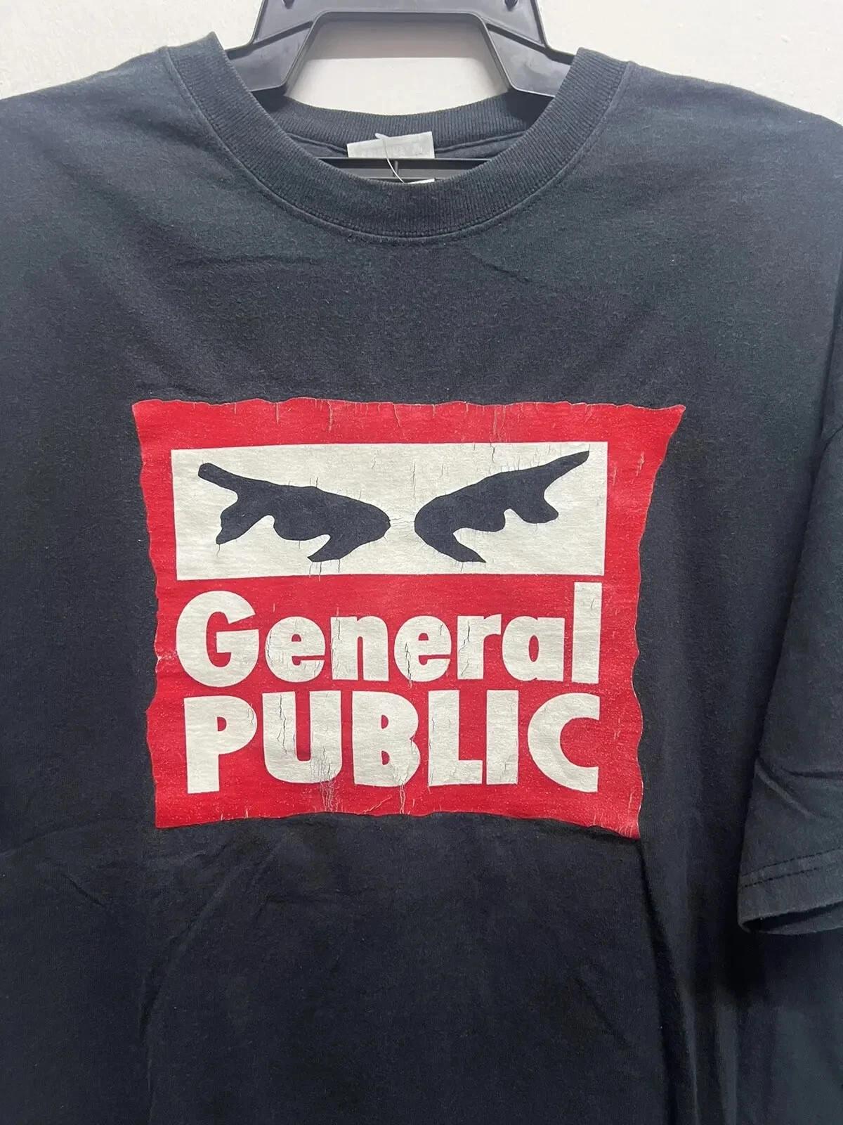Винтажная футболка унисекс General Public New Wave Dave Wakeling Band 90-х годов. M