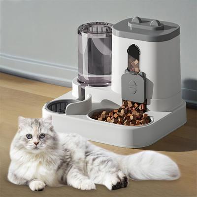 2 w 1 Podajnik Karmy i Wody dla Zwierząt Automatyczny Zestaw Dozownika Suchej Karmy i Wody dla Małych Średnich Kotów i Psów