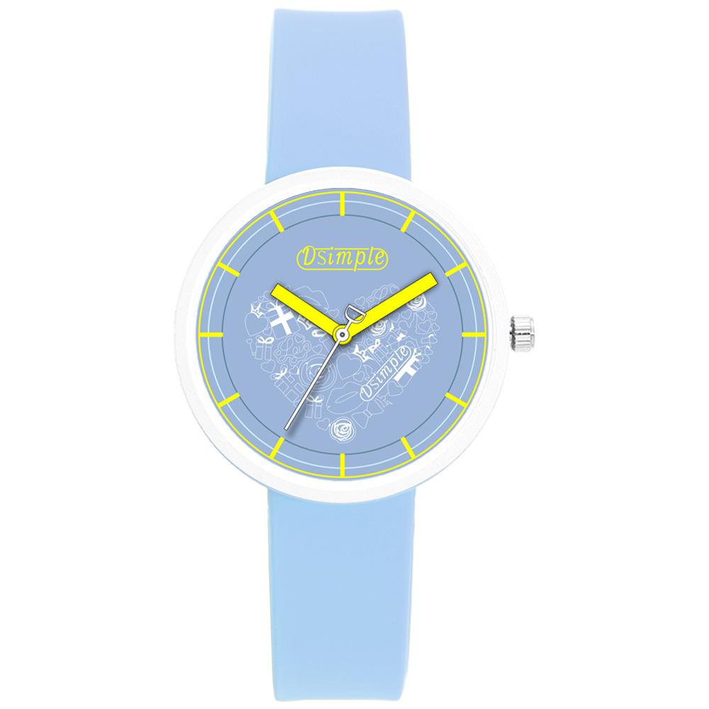 Jelly Personality Cute Heart Shaped Silicone Ladies Watch Trendy Personality Quartz Watch