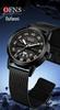 OFNS Men's Dual Calendar Waterproof Quartz Watch – Trendy, Simple Design with Large Round Dial