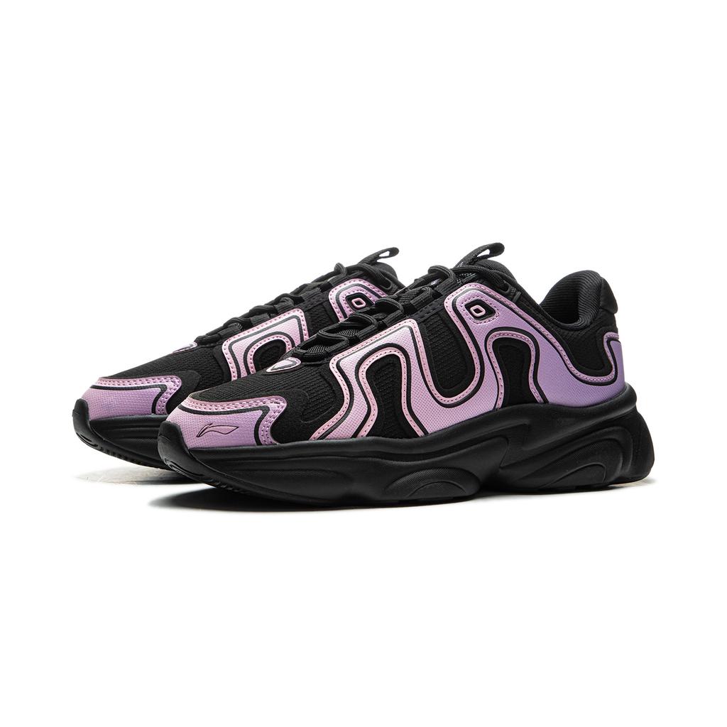 Li Ning Nai Ye 2.0 Dirty Comfortable Versatile Thick Sole Height Increasing Non-Slip Wear-Resistant Low-Top Casual Shoes Women Casual Shoes AGCU406-2