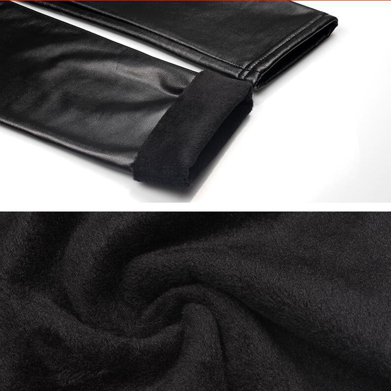 plus size leather pants suit