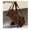 Versatile Tote Bag Underarm Pillow Handbag Commuter Shoulder Bag Simple Bla Retro Sle Casual Handbag for Men And Women