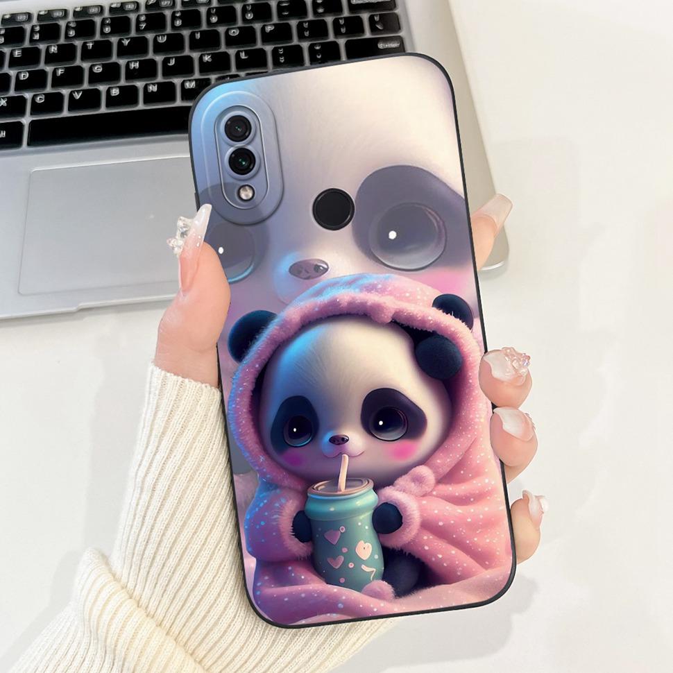 For Xiaomi Redmi Note 7 Case Cute Panda Cartoon Painted Cover Soft Silicone Phone Case For Redmi Note 7 Note7 Back Covers Bumper