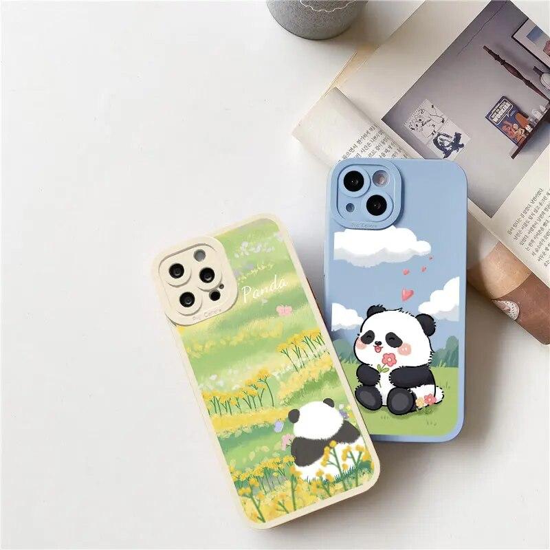 Animace Krásný telefon pro Iphone XR Max 11 Plus 6 13 Mini 7 14 X 8 12 XS Pro 6s Straight Silicon Soft TPU silikonový kryt