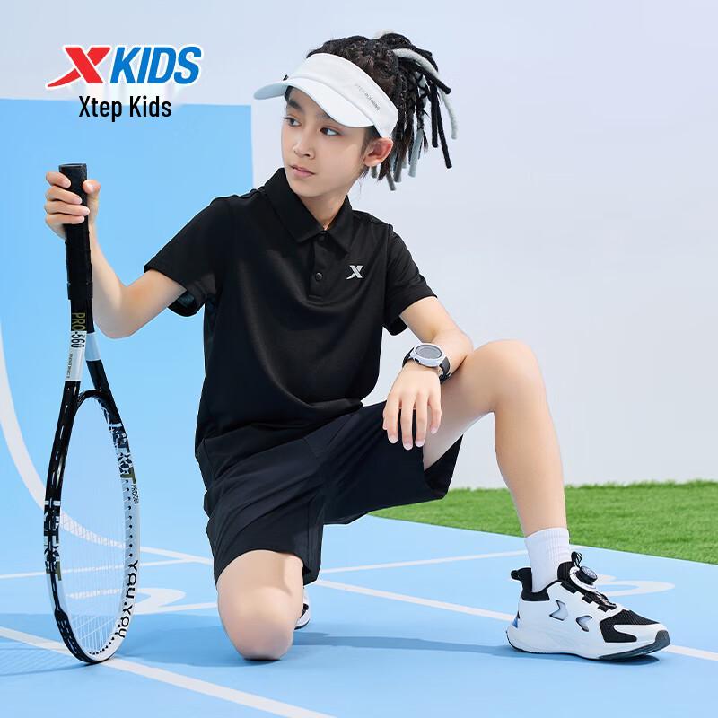 XTEP Kids' Unisex Short Sleeve Polo Shirt