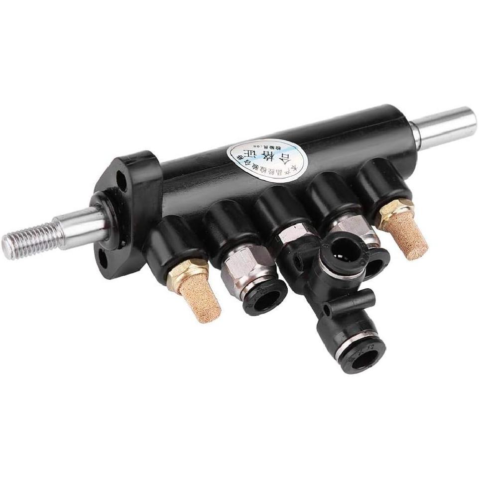 Control Valve Foot Pedal for Tire Changer Machines Duty Steel Construction with Mufflers 8mm Pipe Diameter Compatible with Type A(4)