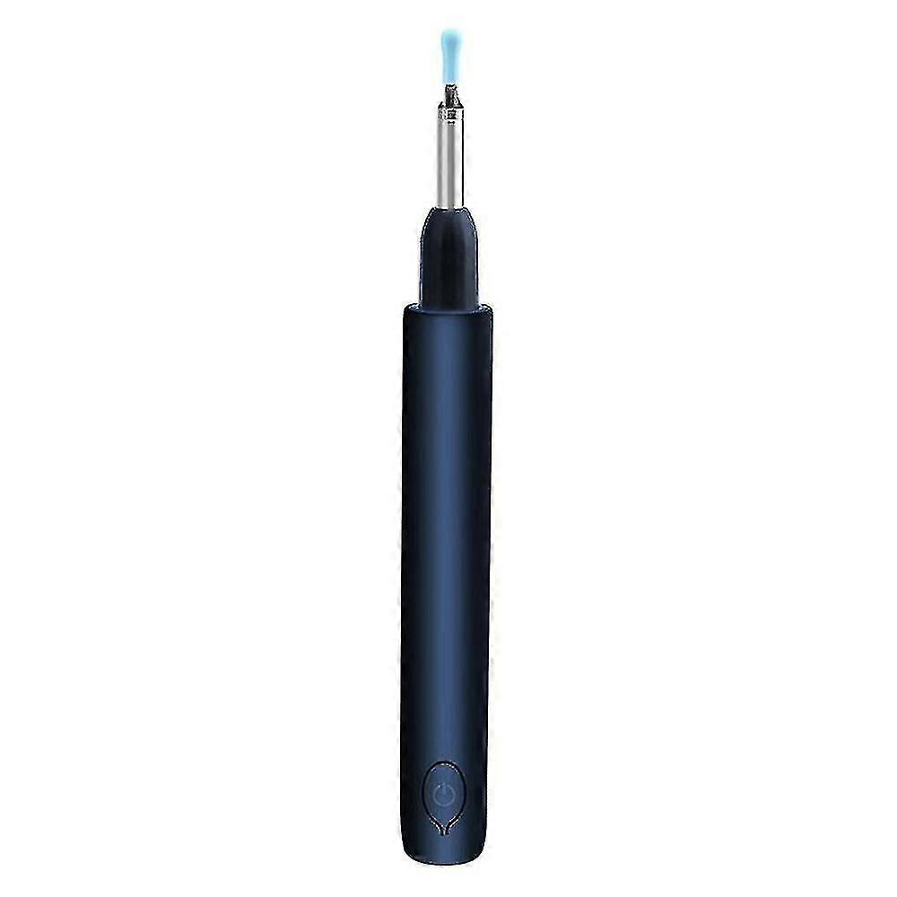 Hd Ear Wax Remover Ear Pick Wireless Camera Ear Endoscope Spoon Cleaning Otoscope Visual Ear Scoop-Dark Blue