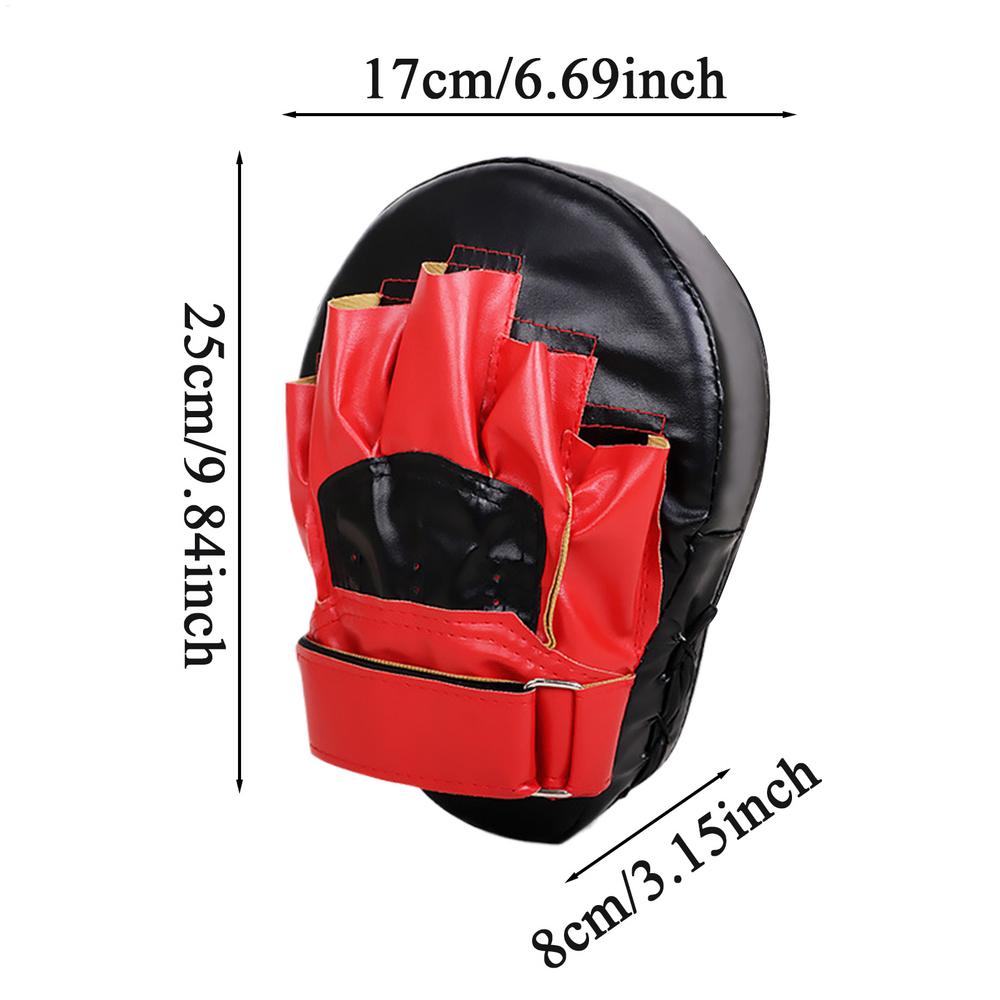

Boxing Pads PU Leather Training Mitts Martial Art Curved Pads For Home Workout Workout Kickboxing Muay Thai Men Women Adult Kids червоний