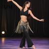 Stage Dance Accessory Women Leopard Fringe Hip Scarf, Belly Sequins Wrap Skirt, Waist with Tassels, Performance Clothing Accessories Tassel Belt