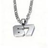 Minimalist Stainless Steel Chain 67 Number Pendant Necklace For Women Men Lucky Number Trend Chain Party Jewelry Gifts
