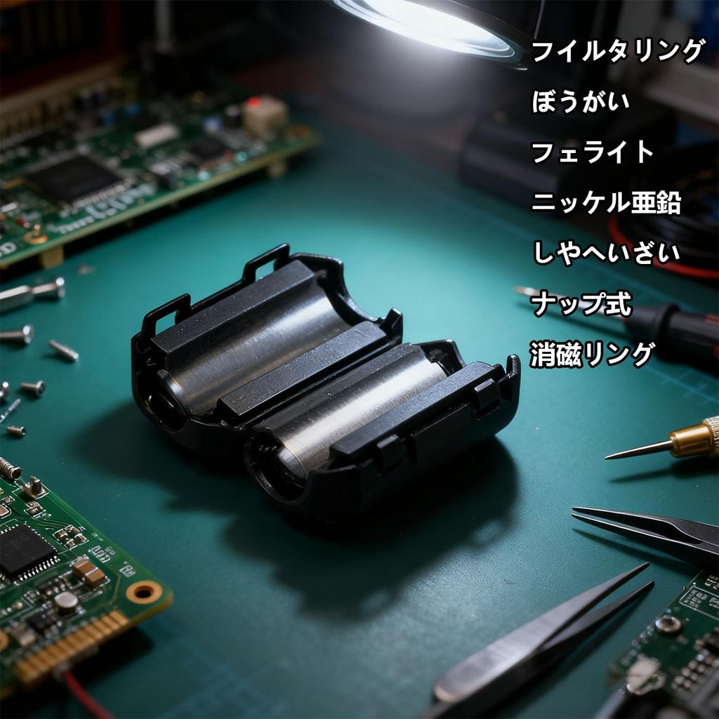 Ferrite Core Inner Diameter 0.4 inch (9 mm) Black High Frequency Noise Filter Noise Absorption (10 pieces)