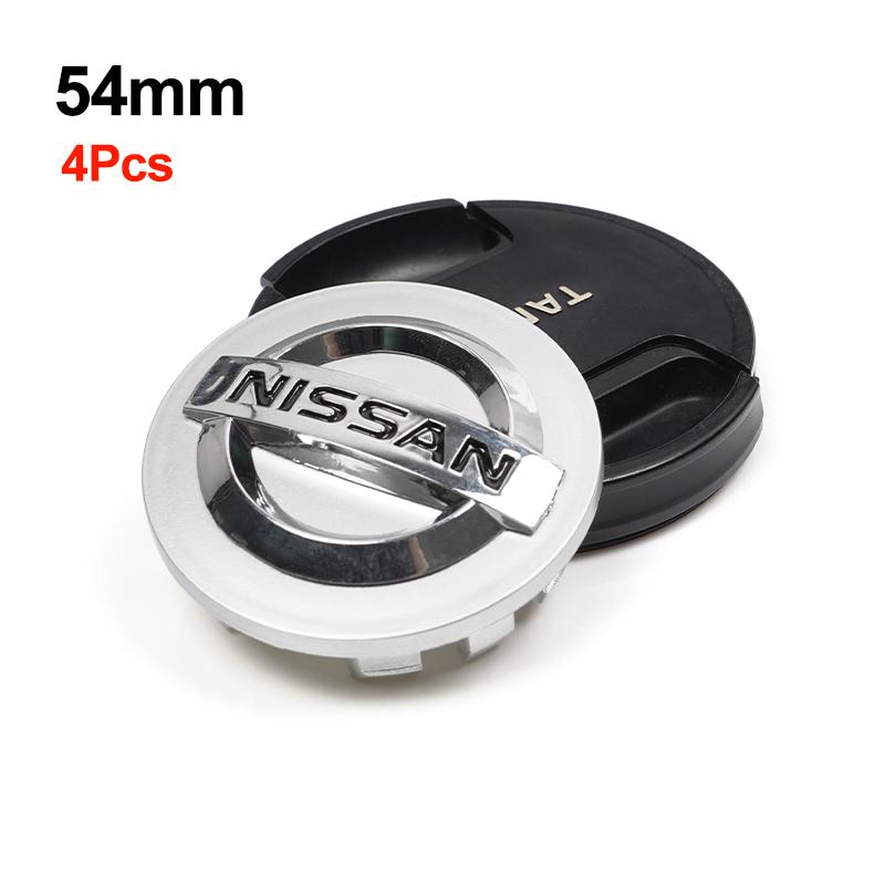 4Pcs 54mm 60mm Car Emblem Wheel Center Cover Stickers Hub Cap For Nissan Sylphy N7 Teana Qashqai Note J10 J11 Navara Juke Patrol