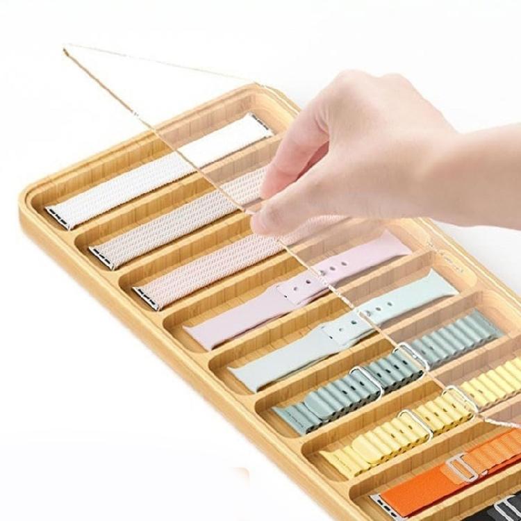 Watch Showcase and Storage Box Handcrafted Watch Collector's Box Wood Storage Organizers with Clear Top