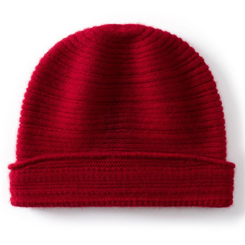 New cashmere hat knitted versatile men's and women's headgear hat cold-proof warm hat outdoor cycling hat cold hat wool hat