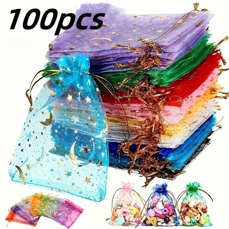 Jewelry Bagyarn Bagdrawstring Storage Drawstringstar And Moon Yarn Bagsuitable For Wedding And Valentine'S Day Decoration