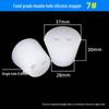 Hole-Punched Food Grade Silicone Stopper for Test Tubes, Bottles, and Water Pipes.