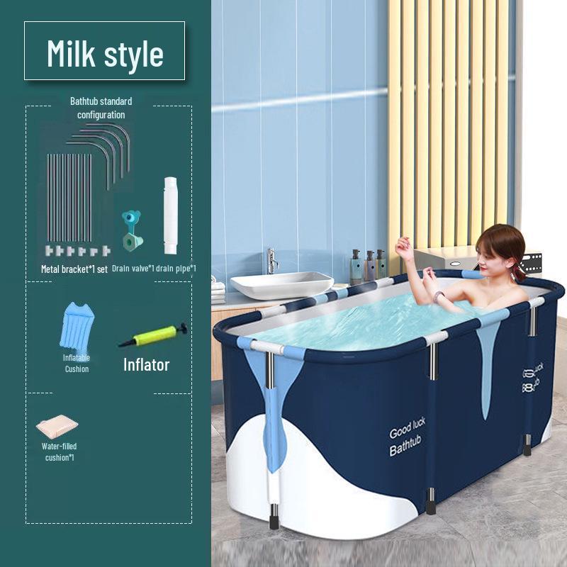 Adult Folding Soak Tub & Children's Bath Basin