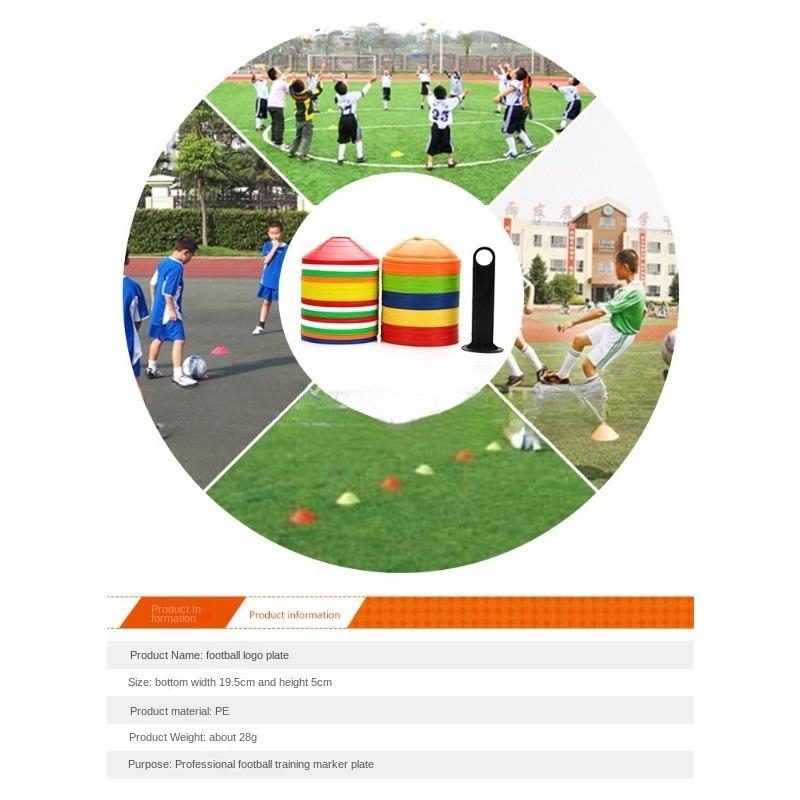 Agility Disc Cone Set Football Training Saucer Cones Marker Discs Multi Sport Training Space Cones Training Accessories