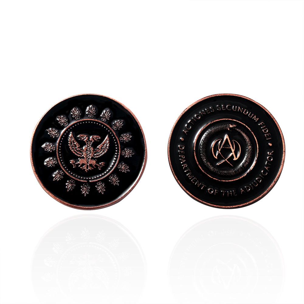 Movie John Wick Blood Collections Oath Marker Coin Replica Cosplay Props for Men Women Accessoriess Souvenir Badge
