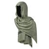 Medieval Scarf Cowl Men with Brooch,Vikinges Cowl Hood Cloak,Renaissances Rogue Hooded Shawl for Halloween Cosplay