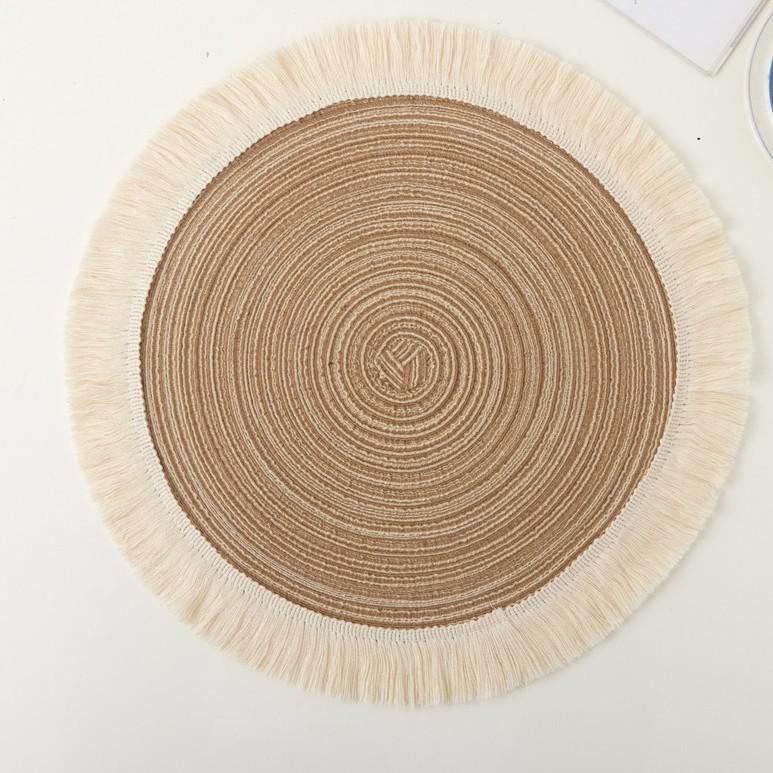 Ramie Cotton Table Mat - Insulation Pad & Tea Coaster for Dining