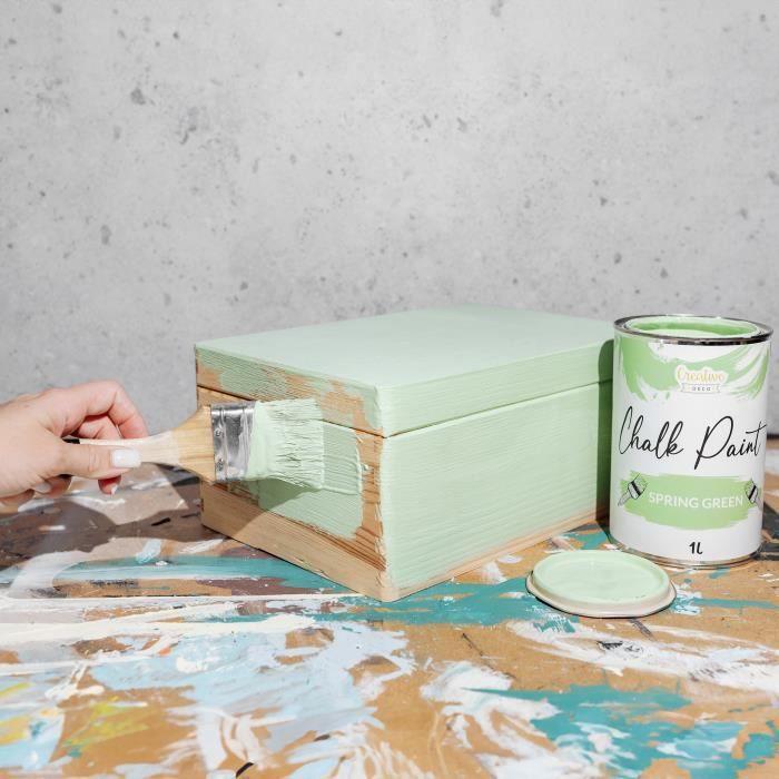Peinture à la Craie - CREATIVE DECO - Vert Printemps - 1L - Mat - Lavable