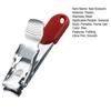 Tagliaunghie pieghevole ultra sottile taglio liscio e preciso con scanalature curve per le dita forbici per unghie fornitura dormitorio