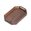 Minimalist Bamboo Wood Octagonal Serving Tray with Handles