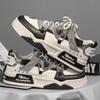 Fashion New Autumn Men's Sneakers Platform Men Shoes 2024 Trend Design Mesh Lace-up Vulcanized Shoes White Casual Sneakers Zapatillas