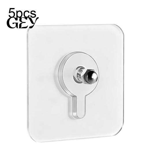 Heavy-duty Adhesive Hooks 5/10/20Pcs Wall Mount Screw Hooks, Picture Frame Hangers without Nails, Heavy Reusable Duty Drill Free Hook Sticker