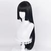 Yumeko Jabami Cosplay Wig, Black Heat Resistant Synthetic Hair for Kakegurui Role Play