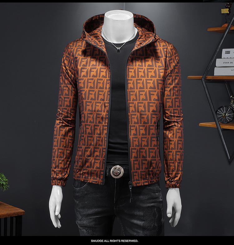 European Style Men's Spring/Autumn 2025 Trendy Casual Hooded Jacket