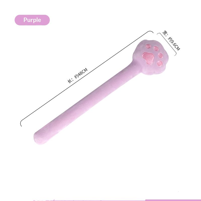 1Pcs Soft Cat Claw Massage Hammer Elastic Long Handle Portable Handheld Massager for Neck Muscle Relaxation Travel Use