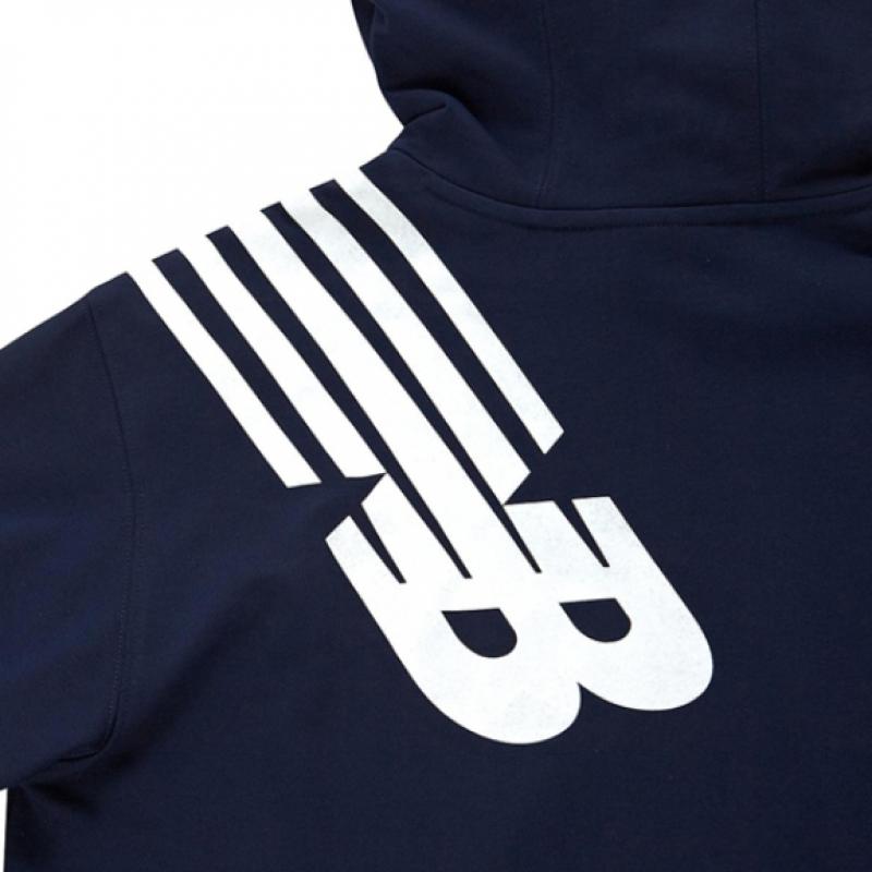 New Balance Half Club Nbmh832013 Na Veloa Back Flying Logo New Val Unit Hoodie